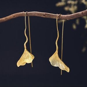 New 18k gold plated earrings